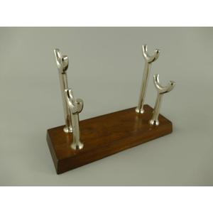 Nickel Polish Metal <b>Magnifying</b> <b>Glass</b> And Letter Opener Wood Handles Office Supplies Decorative <b>Magnifying</b> <b>Glass</b> With Stand - Product Image 4