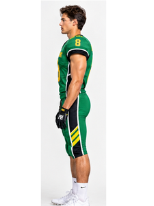 Tenue de football américain personnalisée avec nom et numéro d'équipe, en polyester, imprimée par transfert thermique - Product Image 4