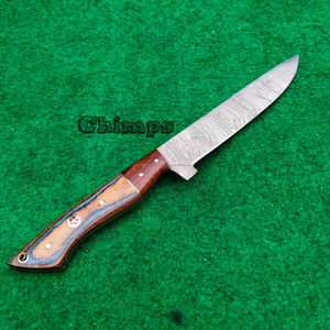 Couteau à poisson portable et flexible fait main pour l'extérieur, couteau à filet de poisson de cuisine en acier Damas avec manche antidérapant, écologique - Product Image 5