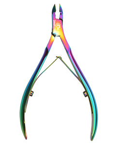 Pince à cuticules professionnelle en titane, bord tranchant, acier inoxydable de qualité chirurgicale, outils de manucure et pédicure RMH CN-3006TM - Product Image 1