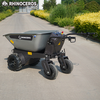 Chariot électrique multifonctionnel Rhinoceros KS450E, capacité de charge de 450 kg, moteur de 800 W, utilisation toutes saisons, camion utilitaire de jardin