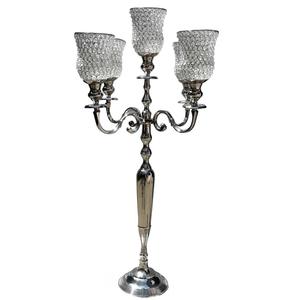 Floor Candelabra With 5 Candle Holder Tall Floor Standing Metal Decorative Handmade Candelabra Christmas Party Decor <b>Candlestick</b> - Product Image 5