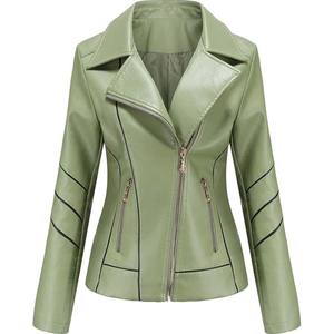 Veste en similicuir pour femmes de qualité supérieure, design élégant, couleur unie, écologique, respirante, faible MOQ, best-seller, vêtements d'hiver - Product Image 1
