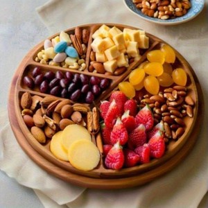 Bandeja de Servir de Madera Hecha a Mano con Compartimentos - Madera Premium al por Mayor - Product Image 1