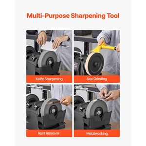 Affilatrice per coltelli raffreddata ad acqua da 8 pollici, sistema di affilatura a umido, velocità di affilatura 155 RPM, affilatrici verticali/orizzontali. - Product Image 6