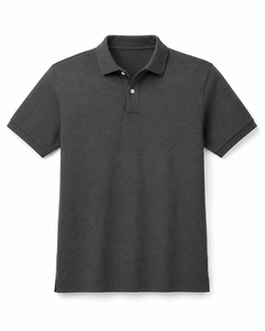 Chemise de golf à manches courtes unie avec boutons, chemises pour hommes de haute qualité, 100% coton - Product Image 3