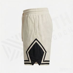 Shorts de sport pour hommes, course à pied, basketball, fitness, tissu mesh, vêtements de sport, logo personnalisé, respirant, sport, gym, décontracté - Product Image 3