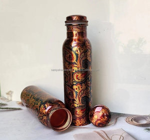 Botella de agua de cobre hecha a mano con diseño de Ángel único, decoración del hogar, regalos de cumpleaños para él, estilo artesanal, artesanías naturales - Product Image 4