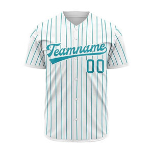 Maillot de baseball personnalisé à rayures blanches, numéros d'équipe, uniforme d'équipe, shorts, fabricant de vêtements de sport OEM - Product Image 5