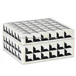 Boîte à incrustation d'os de qualité supérieure, présentoir fait à la main, de couleur naturelle et vernis, articles pour la maison, nouveau design - Product Image 3