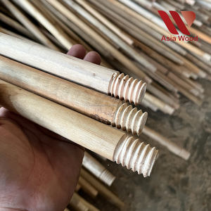 ASIAWOOD - Manche de balai 2-en-1 en bois d'eucalyptus naturel de l'usine vietnamienne, tête de balai en PVC, écologique, durable, imperméable - Product Image 6