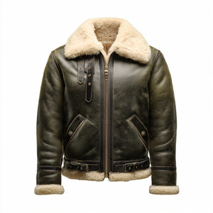 PREMIUM FUR LEATHER <b>JACKET</b> HEAVY DUTY FOR FORMAL WEAR. This one Screams Money and Durability. Winter <b>Jacket</b> that actually lasts - Product Image 5