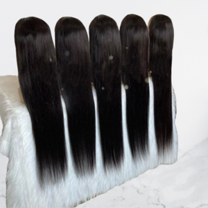 Long 250% Density Average Size Human Hair <b>Wigs</b> <b>Full</b> Volume Luxury Look - Product Image 1
