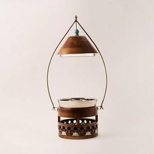 Stainless Steel Oriental Casserole Food Warmer with Dome <b>Lid</b> and Handle Round Design Polished Finish Insulated Serving Dish - Product Image 1