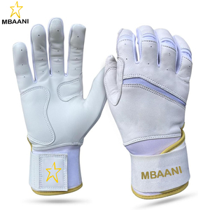 ถุงมือตีเบสบอลคุณภาพระดับมืออาชีพ หนา 0.9 มม. หนังคาเบรตต้าพรีเมียม พร้อมคุณสมบัติการกระชับมืออย่างดีเยี่ยม ถุงมือเบสบอลแบบข้อมือยาว - Product Image 6