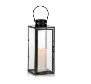 Superb Design Selling <b>Black</b> Color Metal & Glass <b>Lantern</b> Portable Metal Candle <b>Lantern</b> With Matt <b>Black</b> Finish <b>Lantern</b> for Home - Product Image 4