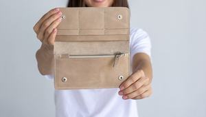 Portefeuille en cuir pleine fleur long pour hommes femmes téléphone multi-poches cadeau de Noël maman LSW-0063D - Product Image 6