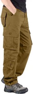 Casual Pants for Men Flat Pocket <b>Cargo</b> Pants <b>Straight</b> <b>Leg</b> Baggy Pants Street Pants Fashion <b>Trousers</b> - Product Image 2