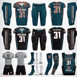 Elite Custom American Football Uniform Kit Sublimated Jersey Pants <b>Socks</b> Reba Sports Full Team Package - Product Image 2