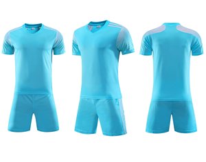 Ensemble de maillots de football unisexes de qualité supérieure 100% polyester, vêtements de sport personnalisés pour l'entraînement, uniforme de football à manches courtes, haute qualité - Product Image 6