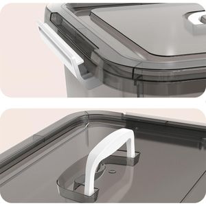 Contenitori Impilabili in Plastica da 19 Quarti con Chiusure Sicure, Set da 6, Scatole Organizzative Trasparenti e Nere per Attrezzi da Garage, Pratiche per la Casa - Product Image 2