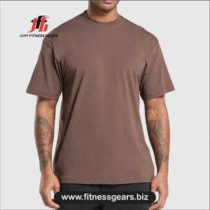 T-shirt à manches courtes pour homme, gris uni, col rond, coupe classique, 100% coton, respirant, jersey tricoté décontracté - Product Image 4