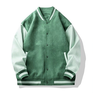 Vintage Style Winter Bomber <b>Jacket</b> for <b>Men</b> New Design <b>Long</b> Sleeve Breathable Cow Skin Lining Plus Size Zipper Closure Knitted - Product Image 3