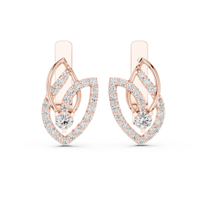 Pendientes de Diamantes Cultivados en Laboratorio con Corte Brillante Único, Juego de Clips, Oro Amarillo de 18 Quilates, Chapado en Rodio, Certificados, de Lujo, para Uso Diario/Fiestas - Product Image 6