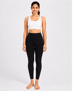 Black High-Waist Women's Yoga Pants Breathable Stretch Knitted Weaving Fabric <b>Butt</b> <b>Enhancement</b> Support Ruched Solid - Product Image 3