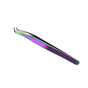Pince à épiler pour cils en acier inoxydable de couleur grise, prix compétitifs, volume élevé, légère, précision, pour extensions de cils - Product Image 3