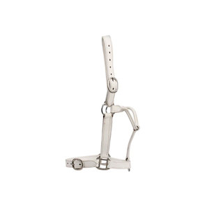 Cabestro de cuero marrón para caballo con hebillas de latón y correas ajustables para equitación - Product Image 5