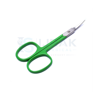 Green Beauty Manicure <b>Scissors</b> Straight Blade Cuticle Trimming Shears Stainless Steel Sharp <b>for</b> Salon <b>Nail</b> Care - Product Image 2