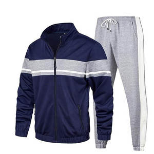 Survêtement d'entraînement personnalisé OEM 2025 pour homme, respirant, 100 % polyester, col montant, demi-fermeture éclair, manches longues - Product Image 5
