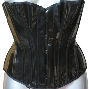 Purple <b>Leather</b> Corset Women Firm Control Shaper Hook-and-Eye Closure Daily Wear Adult Size - Product Image 5