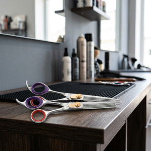 Ciseaux de coupe de beauté en acier inoxydable Type de lame droite Ciseaux à effiler avec pointe pointue pour la coupe de cheveux - Product Image 3