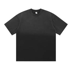 Camiseta Personalizada con Estampado Serigrafiado, Efecto Desgastado por el Sol, Estilo Urbano, 100% Algodón, Alta Calidad, Talla Grande, Vintage, Lavado Ácido - Product Image 1