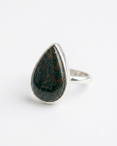 Natural Ocean Jasper Gemstone <b>Ring</b> Solid 925 Sterling Silver Handmade Oval Bezel Setting Third Party Certified <b>Ring</b> Fine - Product Image 1
