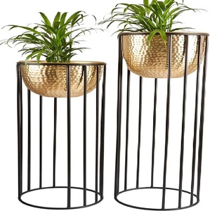 Macetas Metálicas de Lujo con Soporte, Elegantes Macetas Decorativas para Interiores, Hogar y Jardín - Product Image 6