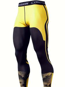 Mallas de Compresión de Alta Elasticidad y Secado Rápido para Hombre, Transpirables, Estampadas, para Deportes, Running, Fitness, Baloncesto, Fútbol, Entrenamiento - Product Image 2