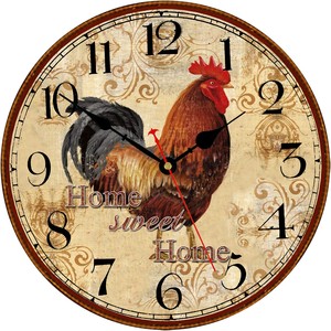 Horloge murale steampunk artisanale en bois de sapin avec engrenages en laiton - Vente en gros - Product Image 6
