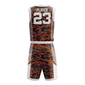 Custom Designed Basketball Uniform Set Plus Size Breathable Quick Dry Sleeveless 100% Polyester Logo Printing Technique Directly - Product Image 3
