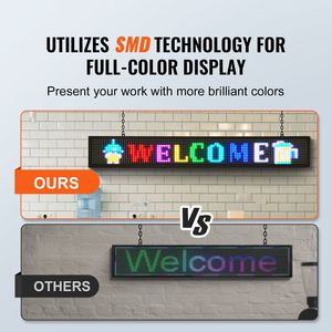 Pannello LED a Colori P10 Personalizzabile, Display Scorrevole da 5mm per Esterni, Negozi e Feste, Connettività WIFI e USB - Product Image 2