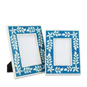 Premium Handmade Bone Inlay Eco-Friendly Waterproof Customizable Size & Color <b>Wall</b> Mount Photo <b>Frame</b> - Product Image 5
