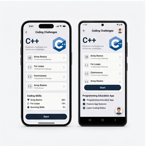 Royalcraft Coding Learning App – Learn Programming, Code Practice, Tutorials, Python Java C++ Courses - Product Image 3