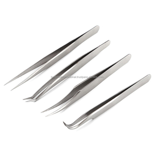 Pinzas para Pestañas Antimagnéticas de Acero Inoxidable para Extensiones de Pestañas, Herramienta Profesional para Extensiones de Pestañas 605 - Product Image 6