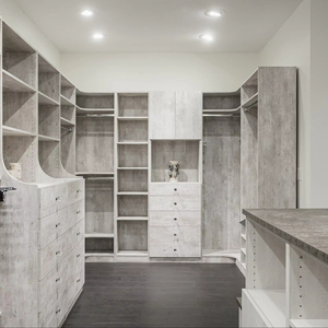 JY Project Customized <b>White</b> Wooden Foldable Freestanding Wardrobe Open Closet Modern Bedroom <b>Storage</b> <b>Cabinet</b> MDF Doors Flat - Product Image 2