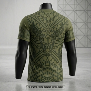 เสื้อยืดลายชนเผ่าแฟชั่น ใส่ได้ทั้งชายและหญิง สวมใส่สบาย ผ้าเนื้อนุ่ม สไตล์โมเดิร์น เสื้อผ้าแนวสตรีท - Product Image 2