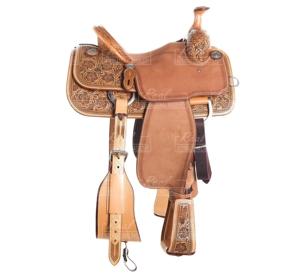 Silla de Montar Occidental Más Vendida, Silla de Carreras de Caballos Hecha a Mano, Disponible a Precio de Mayoreo, Silla de Barril - Product Image 2