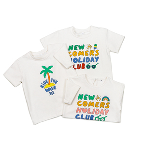 Camiseta infantil personalizada de algodón suave con spandex, estampado de mucilaginosas, corte holgado para bebés, camiseta para niños, ropa de verano para niños a buen precio. - Product Image 3