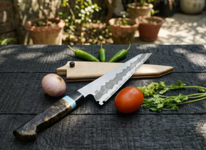 New Arrival Prestige Blades Handmade Ambidextrous Carbon Steel Chef <b>Knives</b> Brushed Finish Customized Packing <b>Sharp</b> Blade Modern - Product Image 2